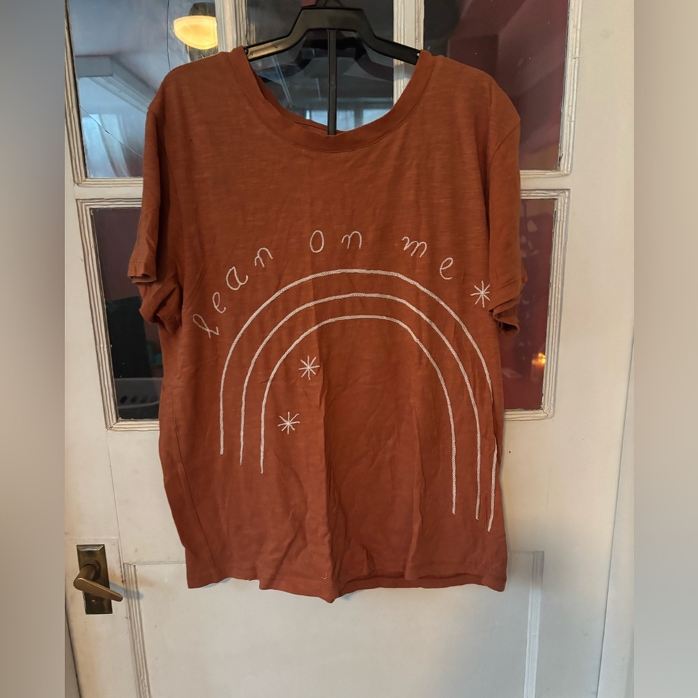 Banner Day x Anthropologie Embroidered Tee